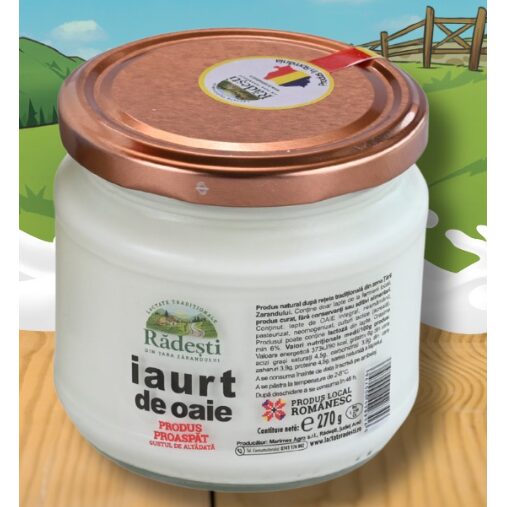 Iaurt din lapte de oaie Radesti, 270g, borcan