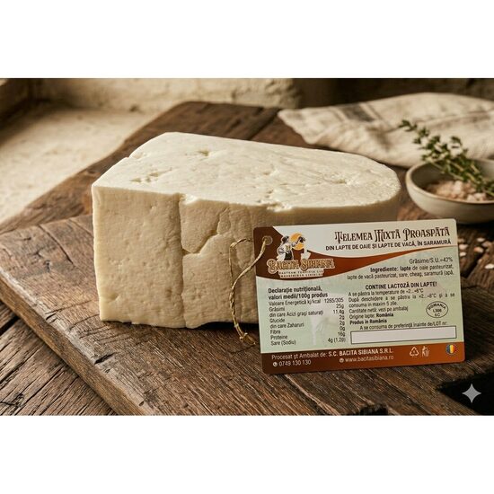 Bacita Sibiana Telemea proaspătă mixtă ambalata la 8 kg 